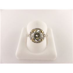 133-17175:18K white gold diamond engagement ring