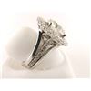 Image 2 : 135-14426:18k white gold diamond ring