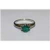 Image 2 : 18KT YELLOW GOLD EMERALD RING
