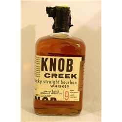 750ML BOTTLE OF KNOB CREEK KENTUCKY STRAIGHT