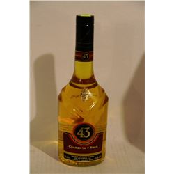 750ML BOTTLE OF DIEGO ZAMORA LICOR 43 LIQUEUR