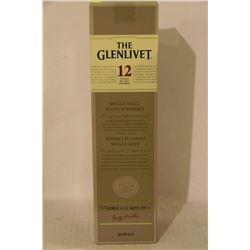 750ML BOTTLE OF THE GLENLIVET DISTILLERY 12 YEARS