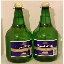 2 BOTTLES OF ROYAL WHITE MEDIUM DRY WINE