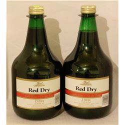 2 BOTTLES OF RED DRY TABLE WINE