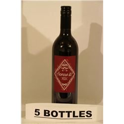 5 BOTTLES OF SCREW IT! SHIRAZ RED WINE