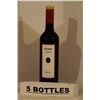 Image 1 : 5 BOTTLES OF NAKED GRAPE UNOAKED MERLOT RED WINE