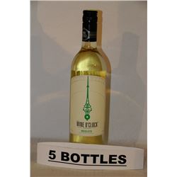 5 BOTTLES OF WINE O'CLOCK SOMEWHERE MOSCATO