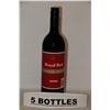 Image 1 : 5 BOTTLES OF ROYAL RED MEDIUM DRY WINE