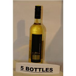 5 BOTTLES OF TROVE SAUVIGNON BLANC WHITE WINE