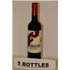 Image 1 : 5 BOTTLES OF BODACIOUS SMOOTH RED WINE
