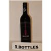 Image 1 : 5 BOTTLES OF WINE O'CLOCK SOMEWHERE CABERNET
