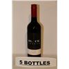 Image 1 : 5 BOTTLES OF BLACK CELLAR BLENDED MALBED & MERLOT