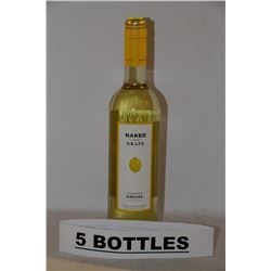 5 BOTTLES OF NAKED GRAPE UNOAKED RIESLING
