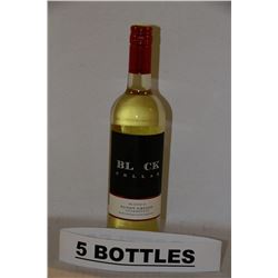 5 BOTTLES OF BLACK CELLAR BLED 11 PINOT GRIGIO &
