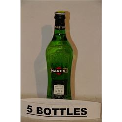 5 BOTTLES OF MARTINI DRY-SEC