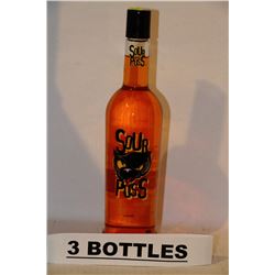 3 BOTTLES OF SOUR PUSS TANGERINE LIQUOR