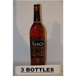 3 BOTTLES OF TUACA LIQUORE ITALIANO