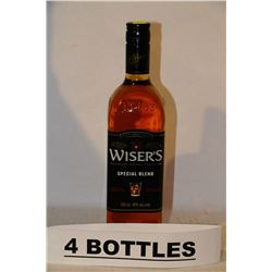 4 BOTTLES OF WISER'S CANADIAN WHISKY SPECIAL BLEND