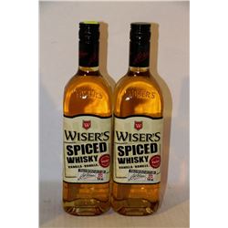 2 BOTTLES OF WISER'S SPICED VANILLA WHISKY