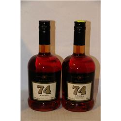 2 BOTTLES OF BRIGHT'S 74 APERA WINE