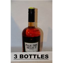 3 BOTTLES OF BRIGHT'S PALE DRY SELECT APERA WINE