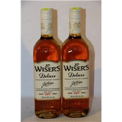 2 BOTTLES OF J.P. WEISER'S DELUX CANADIAN RYE