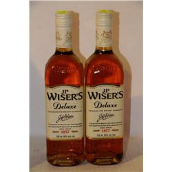 2 BOTTLES OF J.P. WEISER'S DELUX CANADIAN RYE