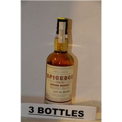 3 BOTTLES OF SPICEBOX SPICED WHISKY