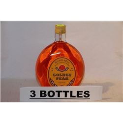 3 BOTTLES OF HUNGARIA GOLDEN PEAR LIQUEUR