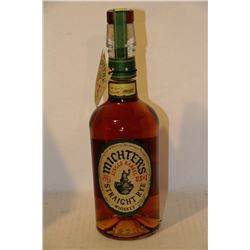 750ML BOTTLE MICHTER'S STRAIGHT RYE WHISKEY