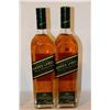 Image 1 : 2 BOTTLES OF JOHNNIE WALKER GREEN LABEL BLENDED