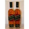 Image 1 : 2 BOTTLES OF JOHNNIE WALKER GREEN LABEL BLENDED