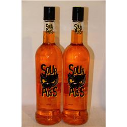 2 BOTTLES OF TANGERINE SOUR PUSS LIQUOR