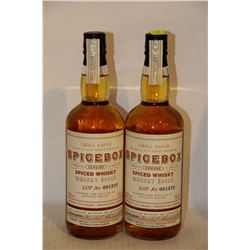2 BOTTLES OF SPICEBOX SPICED WHISKY