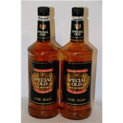 2 BOTTLES OF HIRAM WALKER SPECIAL OLD RYE WHISKY