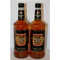 2 BOTTLES OF HIRAM WALKER SPECIAL OLD RYE WHISKY