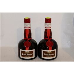 2 BOTTLES OF GRAND MARNIER ORANGE & COGNAC LIQUEUR