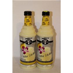 2 BOTTLES OF MOTT'S PINA COLADA DRINK MIX