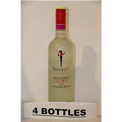 4 BOTTLES OF SKINNY GIRL WHITE CRANBERRY COSMO