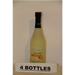 4 BOTTLES OF ARBOR MIST PEACH CHARDONNAY