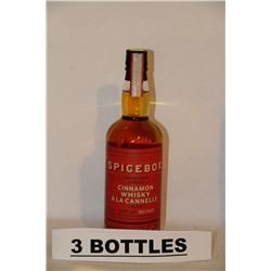 3 BOTTLES OF SPICEBOX CINNAMON WHISKY