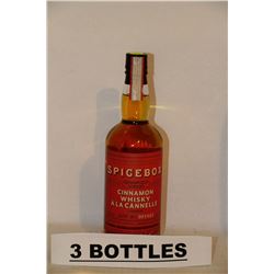 3 BOTTLES OF SPICEBOX CINNAMON WHISKY