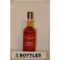 3 BOTTLES OF SPICEBOX CINNAMON WHISKY