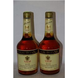 3 BOTTLES OF D'EAUBONNE V.S.O.P BRANDY
