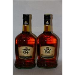 2 BOTTLES OF STOCK 84 AGED RESERVE BRANDY