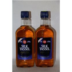 2 BOTTLES OF SILK TASSEL CANADIAN WHISKY