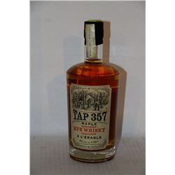 750ML BOTTLE OF TAP 357 MAPLE CANADIAN RYE WHISKY