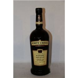 1.14L BOTTLE OF FORTY CREEK BARREL SELECT WHISKY