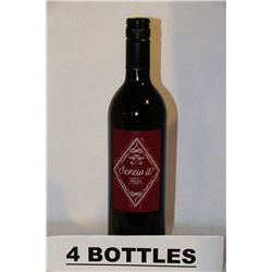 4 BOTTLES OF SCREW IT! SHIRAZ RED WINE