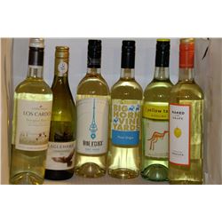 6 BOTTLES OF ASSORTED WHITE WINE